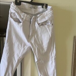 Zara Crisp White Jeans